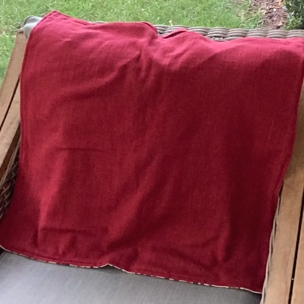 Pottery Barn red gold